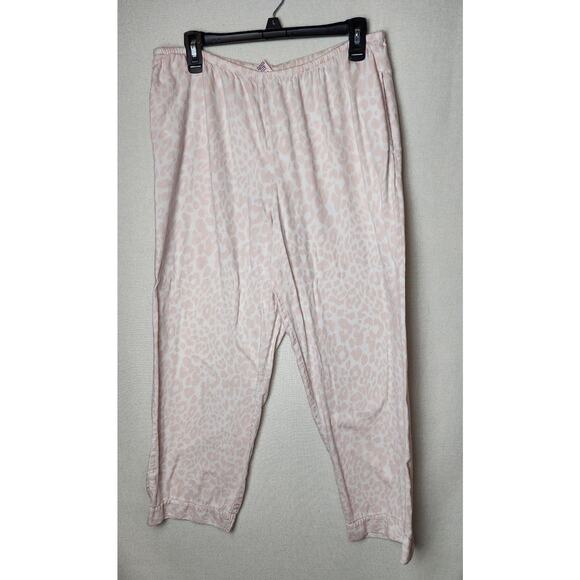 Victoria's Secret pj bottoms Pink & White Women's M soft comfort lounge sleep - Picture 1 of 10
